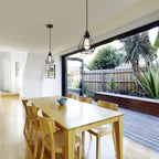 Black Pendant Light Industrial for Kitchen Island 2 Pack