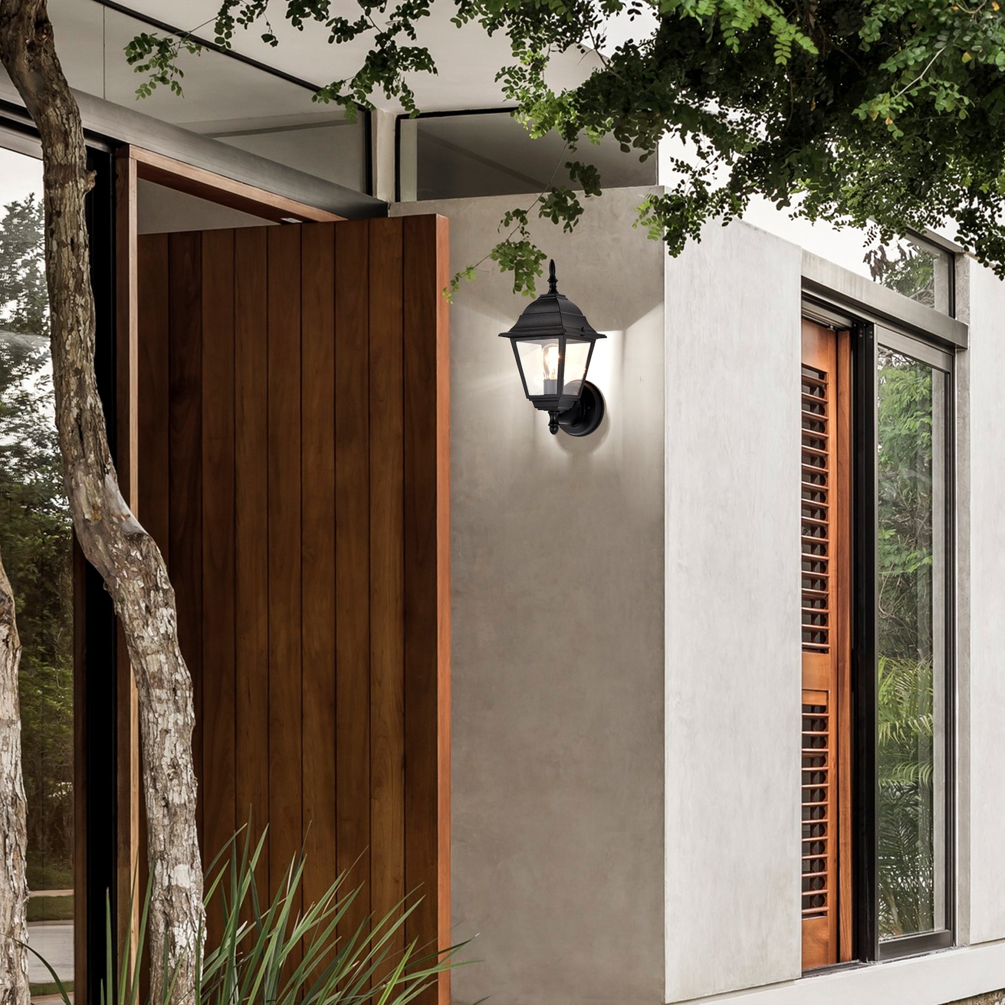 Outdoor Wall Light Fixture Black Wall Sconces Porch Light 2 Pack