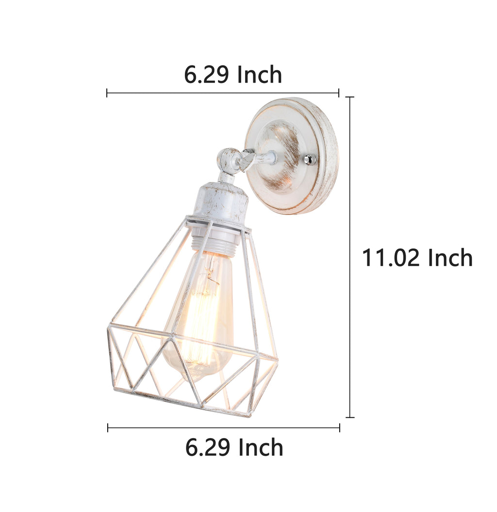 White Wall Sconces Set of Two Adjustable