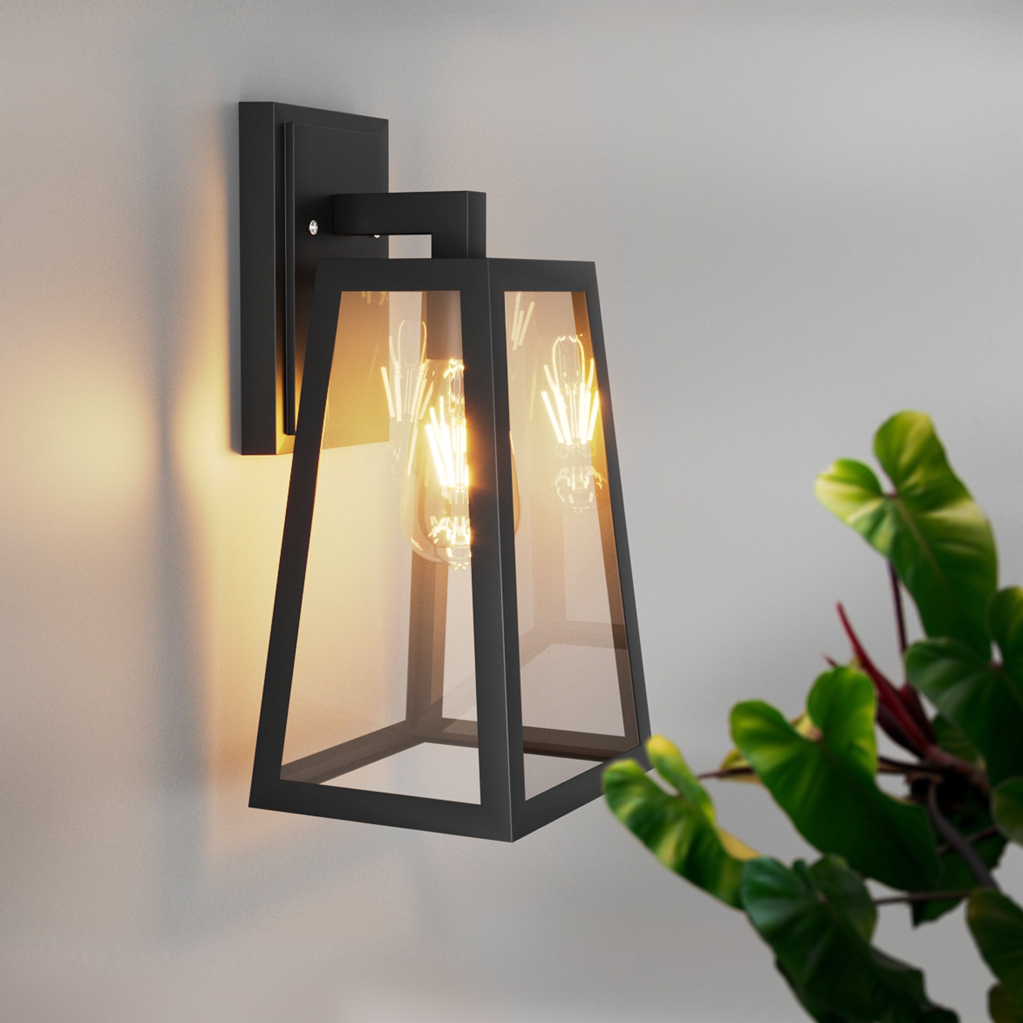 Black Outdoor Light Fixture Wall Mount 1 Pack Waterproof Outdoor Porch Lights