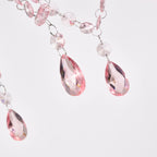 Pink Chandeliers with Crystals 5-Light Small Chandelier for Girls Room