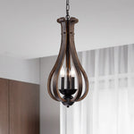 Rustic Chandelier Wood Chandelier Light Bronze Large Chandelier 3 Light