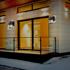 Outdoor Wall Lantern 1 Light Dusk to Dawn Sensor 2 Pack