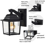 Outdoor Wall Lantern 1 Light Dusk to Dawn Sensor 2 Pack